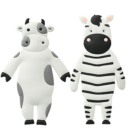 NICEXMAS 2Pcs Cartoon Animal Hooks Wall Hanger Sundries Organizer Hanging Hook Rack