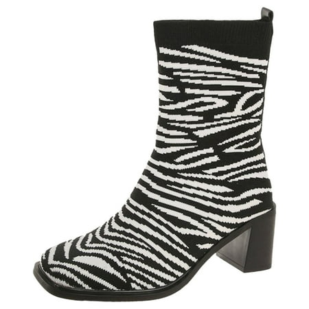 ZMHEGW Womens Boots Winter Fashion Autumn New Stretch Knitted Mid Calf Fashionable Thick Heel Plush Socks Shoes
ZMHEGW Womens Boots Winter Fashion Autumn New Stretch Knitted Mid Calf Fashionable Thick Heel Plush Socks Shoes