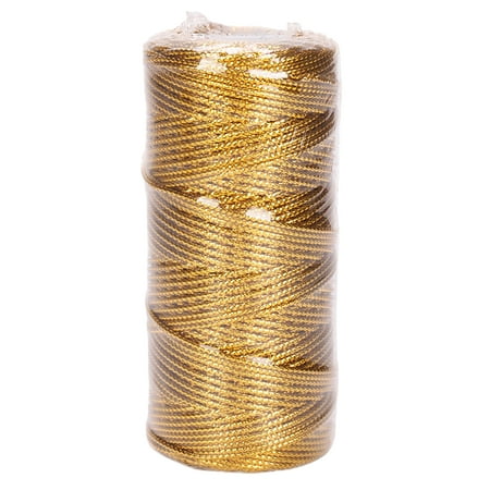 Biplut 1 Roll Packing Cord Stylish Wide Application Polyester Hollow Reliable Tag Rope for Crafts (Golden)
Biplut 1 Roll Packing Cord Stylish Wide Application Polyester Hollow Reliable Tag Rope for Crafts (Golden)