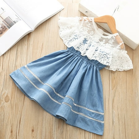 Leutsin Toddler Kids Baby Girls Clothes Flower Lace Denim Party Pageant Princess Dress
Leutsin Toddler Kids Baby Girls Clothes Flower Lace Denim Party Pageant Princess Dress