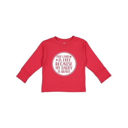 Inktastic Military Daddy is Brave Land is Free Gift Toddler Boy or Toddler Girl Long Sleeve T-Shirt
Inktastic Military Daddy is Brave Land is Free Gift Toddler Boy or Toddler Girl Long Sleeve T-Shirt