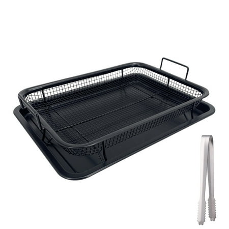 Aousin Air Fryer Basket High Temperature Fried Food Cooling Rack Tools Kitchen Utensils (Black Rectangle)
Aousin Air Fryer Basket High Temperature Fried Food Cooling Rack Tools Kitchen Utensils (Black Rectangle)
