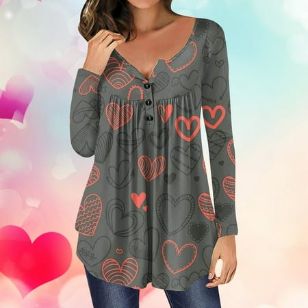Juebong Valentine s Day Women s Sweatshirt Casual Long Sleeve Pleated Cute Printed V Neck Pullover Tops Lightweight Holiday Jumpers Gray shirts for women L
Juebong Valentine s Day Women s Sweatshirt Casual Long Sleeve Pleated Cute Printed V Neck Pullover Tops Lightweight Holiday Jumpers Gray shirts for women L