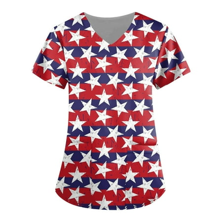 Sksloeg Print Nursing Uniforms for Women Workwear V Neck Short Sleeve American Flag Print Nursing Uniform Pattern Scrubs Shirts with Pockets Red XXXXXL
Sksloeg Print Nursing Uniforms for Women Workwear V Neck Short Sleeve American Flag Print Nursing Uniform Pattern Scrubs Shirts with Pockets Red XXXXXL