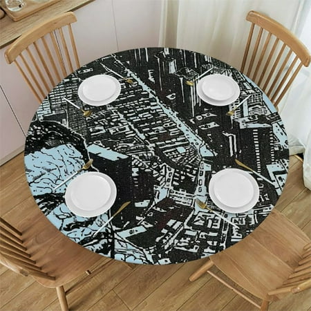 Palnkart Comic Book Round Table Cover Stain Resistant Washable Indoor Outdoor Tablecloth Kitchen Dining Wedding Parties Waterproof 100% Polyester Fiber 54-58
Palnkart Comic Book Round Table Cover Stain Resistant Washable Indoor Outdoor Tablecloth Kitchen Dining Wedding Parties Waterproof 100% Polyester Fiber 54-58