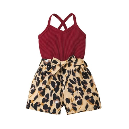 Rovga Toddler Baby Girls Sleeveless Leopard Printed Suspender Romper Jumpsuit Clothes Girls Boys Romper&Jumpsuit
Rovga Toddler Baby Girls Sleeveless Leopard Printed Suspender Romper Jumpsuit Clothes Girls Boys Romper&Jumpsuit