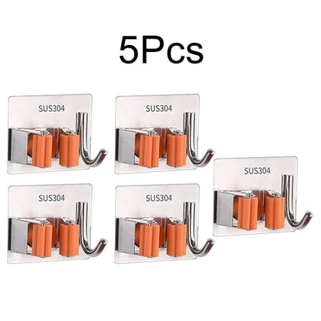BCLONG 5× 304 stainless steel mop with hook punch-free Broom Holder for Cabinet Balcony
BCLONG 5× 304 stainless steel mop with hook punch-free Broom Holder for Cabinet Balcony