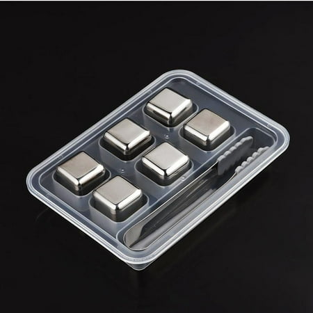 Whiskey Stones 6 Pack Reusable Ice Cubes High Cooling Technology,Stainless Steel Ice Cubes For Whiskey Vodka Liqueurs Wine Beverage Juice or Soda Pack of 6
Whiskey Stones 6 Pack Reusable Ice Cubes High Cooling Technology,Stainless Steel Ice Cubes For Whiskey Vodka Liqueurs Wine Beverage Juice or Soda Pack of 6