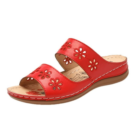 iOPQO Women s slipper Fashion Ladies Flat Flower Slippers Roman Style Spring And Summer Sandals Fashion Ladies Flat Flower Red 39
iOPQO Women s slipper Fashion Ladies Flat Flower Slippers Roman Style Spring And Summer Sandals Fashion Ladies Flat Flower Red 39