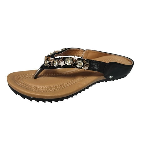 Mackneog Ladies Summer Casual Beach Flip Flops Star Rhinestone Flat Slippers Gift on Clearance
Mackneog Ladies Summer Casual Beach Flip Flops Star Rhinestone Flat Slippers Gift on Clearance