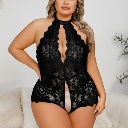 EQWLJWE Sexy Lingerie for Women Sexy Women Lingerie Lace Open Crotch Hollow Out Temptation Babydoll Underwear Sleepwear Jumpsuit Bodysuits Pajamas
EQWLJWE Sexy Lingerie for Women Sexy Women Lingerie Lace Open Crotch Hollow Out Temptation Babydoll Underwear Sleepwear Jumpsuit Bodysuits Pajamas