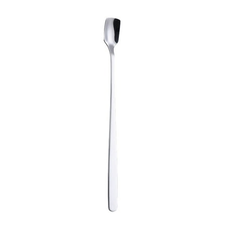 

Farfi Stainless Steel Spoon Kitchen Long Handle Coffee Dessert Cocktail Stirring Scoop (Silver)