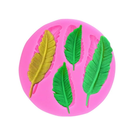 Christmas Feather Silicone Mould Fondant Cake Chocolate Cookie Decorating Mould Cake Tools