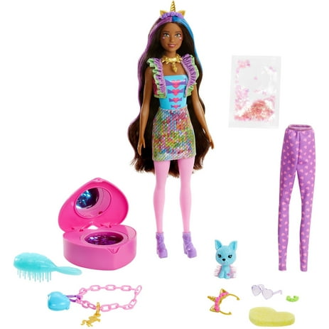 Barbie Color Reveal Peel Doll with 25 Surprises & Unicorn Fantasy Fashion Transformation