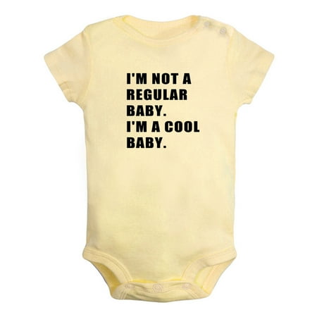 I m Not a Regular Baby I m a Cool Baby Funny Rompers For Babies Newborn Baby Unisex Bodysuits Infant Jumpsuits Toddler 0-24 Months Kids One-Piece Oufits (Yellow 12-18 Months)
I m Not a Regular Baby I m a Cool Baby Funny Rompers For Babies Newborn Baby Unisex Bodysuits Infant Jumpsuits Toddler 0-24 Months Kids One-Piece Oufits (Yellow 12-18 Months)