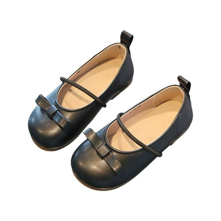 Toddler Girl s Black Princess Flats 3.5 Years-4 Years