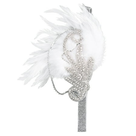 Vintage Feather Headdress Bride Feather Headdress for Women Decoration Use (White)
Vintage Feather Headdress Bride Feather Headdress for Women Decoration Use (White)