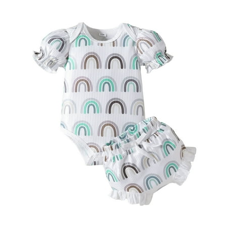 LEIWAO Outfits For Toddler Girls Girls Short Sleeve Cartoon Prints Romper Bodysuit Shorts Outfits Litter Girls 2Pcs Set Summer Clothing Set
LEIWAO Outfits For Toddler Girls Girls Short Sleeve Cartoon Prints Romper Bodysuit Shorts Outfits Litter Girls 2Pcs Set Summer Clothing Set