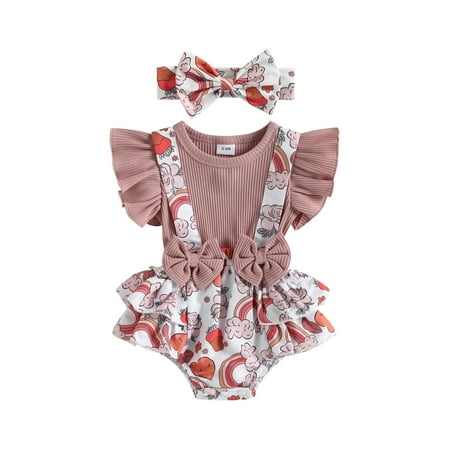 Baby Girls Romper Dress Summer Casual False Two-piece Flying Sleeve Jumpsuit with Elastic Headband for Toddler Newborn
Baby Girls Romper Dress Summer Casual False Two-piece Flying Sleeve Jumpsuit with Elastic Headband for Toddler Newborn