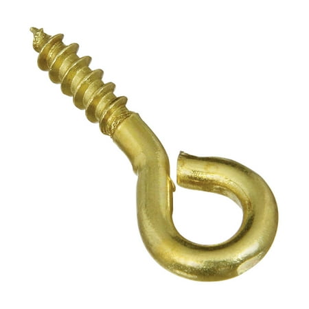 National Hardware N118-711 V2011 Screw Eyes in Solid Brass 7 pack