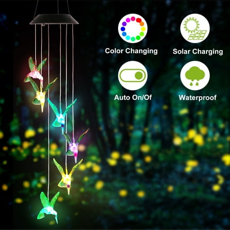 Solar Wind Chime Solarek LED Hummingbird String Lights with 6 LEDs for Home Garden Party
Solar Wind Chime Solarek LED Hummingbird String Lights with 6 LEDs for Home Garden Party