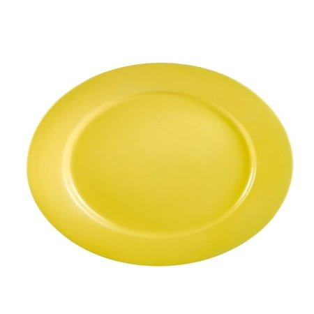 

Las Vegas Platter Rolled Edge Yellow 12-1/2 W X 8-5/8 L X 1-1/2 H Stoneware Yellow 12 packs