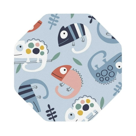 Bingfone Vintage Cute Chameleons On Blue Leather Drinks Coasters With Set Of 6 Suitable For Home Kitchen Coffee Cup Coasters Home Gift
Bingfone Vintage Cute Chameleons On Blue Leather Drinks Coasters With Set Of 6 Suitable For Home Kitchen Coffee Cup Coasters Home Gift