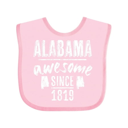 Inktastic Alabama Awesome Since 1819 Gift Baby Boy or Baby Girl Bib