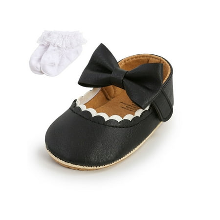 Crocowalk Infant Loafers Rubber Soft Sole Mary Jane Flats Princess Crib Shoes Little Kids Casual Shoe Party Cute Magic Tape Loafer Flat Black With Sock 5C
Crocowalk Infant Loafers Rubber Soft Sole Mary Jane Flats Princess Crib Shoes Little Kids Casual Shoe Party Cute Magic Tape Loafer Flat Black With Sock 5C
