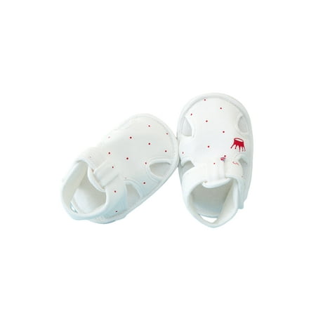 Crocowalk Newborn Flat Sandal Soft Sole Crib Shoes First Walkers Sandals Infant Wedding Cotton Closed Toe Sandals-Polka Dot 6-12 months
Crocowalk Newborn Flat Sandal Soft Sole Crib Shoes First Walkers Sandals Infant Wedding Cotton Closed Toe Sandals-Polka Dot 6-12 months