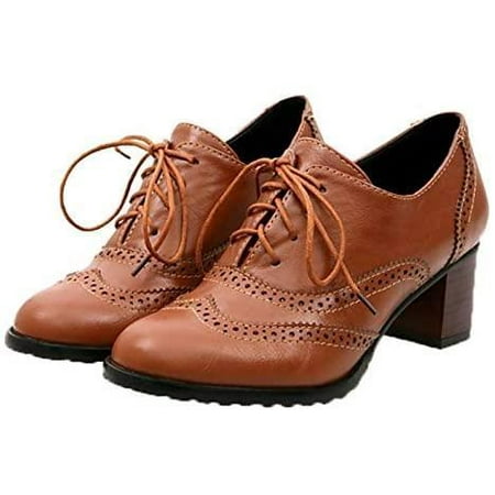 Ladies Round Toe Shoes Richelieu Retro Casual Fashion Block Heel High Heel Spring Autumn Leather Lace-Up Shoes
Ladies Round Toe Shoes Richelieu Retro Casual Fashion Block Heel High Heel Spring Autumn Leather Lace-Up Shoes