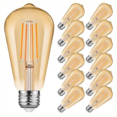 intage LED Edison Bulbs for E26 Medium Base Dimmable ST58 Antique Chandelier Ceiling Lamp Living Room Light Fixture (Pack of 8)
intage LED Edison Bulbs for E26 Medium Base Dimmable ST58 Antique Chandelier Ceiling Lamp Living Room Light Fixture (Pack of 8)