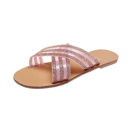 Womens Rhinestone Flat Sandals Open Toe Outer Fashion Slippers Summer Open Toe Slide Sandals Comfortable Flats Flip-Flops Sandal Casual Platforms Wedge Sandals Boho Dressy Heeled Sandals A33750
Womens Rhinestone Flat Sandals Open Toe Outer Fashion Slippers Summer Open Toe Slide Sandals Comfortable Flats Flip-Flops Sandal Casual Platforms Wedge Sandals Boho Dressy Heeled Sandals A33750