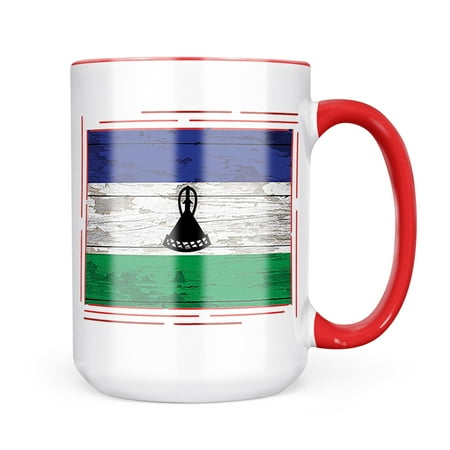 Neonblond Flag on Wood Lesotho Mug gift for Coffee Tea lovers
Neonblond Flag on Wood Lesotho Mug gift for Coffee Tea lovers