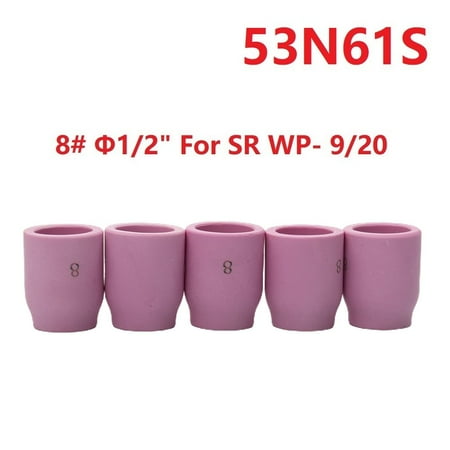 BCLONG 5pcs Ceramic Gas Lens Cup 53N61S #8 1/2 TIG Welding Torch WP-9/20 WP-17/18/26
BCLONG 5pcs Ceramic Gas Lens Cup 53N61S #8 1/2 TIG Welding Torch WP-9/20 WP-17/18/26