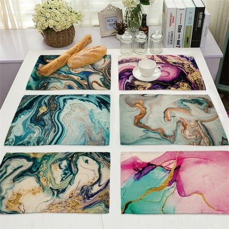 jiaroswwei Heat Resistance Placemat Decorative Linen Add Ambient Marble Pattern Table Mat Household Supplies
jiaroswwei Heat Resistance Placemat Decorative Linen Add Ambient Marble Pattern Table Mat Household Supplies