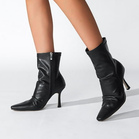 LnjYIGJ Women s High-Heels Mid Calf Boots Women Boots Pointed Shoes Zip Shoes Fashion High Heel Shoes Mid-tube Shoes Stilettos
LnjYIGJ Women s High-Heels Mid Calf Boots Women Boots Pointed Shoes Zip Shoes Fashion High Heel Shoes Mid-tube Shoes Stilettos