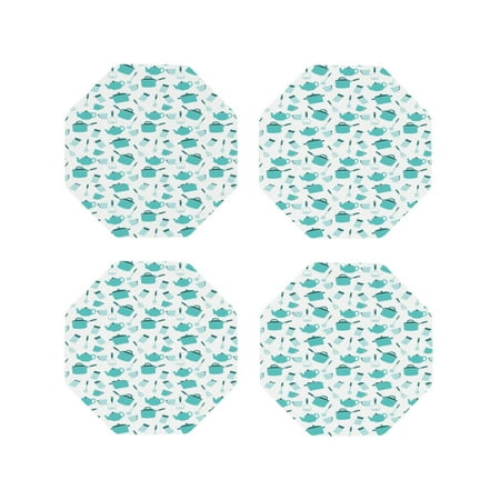 Pofeuu Utensiles Print Coasters for Drinks 4Pack PU Leather Coasters Bar Drink Coasters for Tabletop Protection Furniture from Damage-Octagon
Pofeuu Utensiles Print Coasters for Drinks 4Pack PU Leather Coasters Bar Drink Coasters for Tabletop Protection Furniture from Damage-Octagon