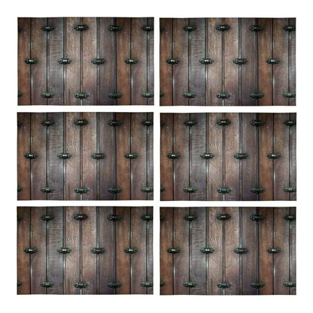 MKHERT Old Wooden Door Rustic Planks Barn Placemats Table Mats for Dining Room Kitchen Table Decoration 12x18 inch Set of 6
MKHERT Old Wooden Door Rustic Planks Barn Placemats Table Mats for Dining Room Kitchen Table Decoration 12x18 inch Set of 6