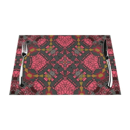 YFYANG Washable Heat-Resistant Placemats 70% PVC/30% Polyester Retro Pink Abstract Art Kitchen Table Mat 12 x 18 1 Piece
YFYANG Washable Heat-Resistant Placemats 70% PVC/30% Polyester Retro Pink Abstract Art Kitchen Table Mat 12 x 18 1 Piece