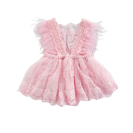 Infant Baby Girls Embroidery Lace Flower Romper Dress Ruffles Feathers Fly Sleeve Bodysuit Tutu Dress Jumpsuit Princess Dress
Infant Baby Girls Embroidery Lace Flower Romper Dress Ruffles Feathers Fly Sleeve Bodysuit Tutu Dress Jumpsuit Princess Dress