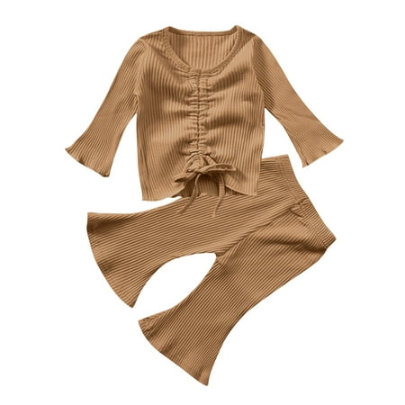 Honeeladyy Newborn Baby Solid Knitted Drawstring Romper Tops+Pants Pajamas Sleepwear Sets Coffee
Honeeladyy Newborn Baby Solid Knitted Drawstring Romper Tops+Pants Pajamas Sleepwear Sets Coffee