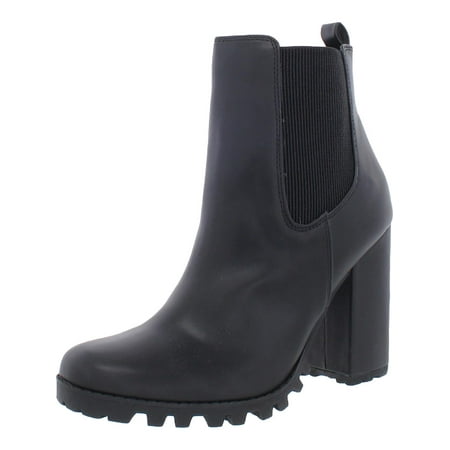 Steve Madden Womens Acquire Faux Leather Ankle Chelsea Boots