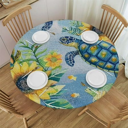 Patifu Sunflowers Round Table Cover Stain Resistant Washable Indoor Outdoor Tablecloth Kitchen Dining Wedding Parties Waterproof Fabric 100% Polyester 46-50
Patifu Sunflowers Round Table Cover Stain Resistant Washable Indoor Outdoor Tablecloth Kitchen Dining Wedding Parties Waterproof Fabric 100% Polyester 46-50