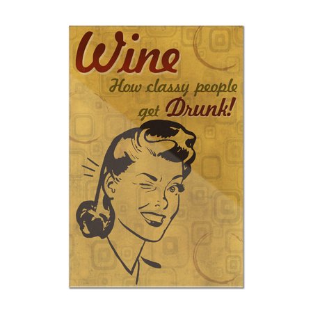 How Classy People Get Drunk - Lantern Press Artwork (8x12 Acrylic Wall Art Gallery Quality)