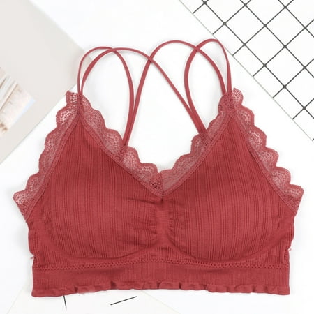 Cathalem Womens Sports Bras plus Size Bra For Women Sexy Sports Lace Bra Tops For Top Fitness Yoga Female Pad Support Bra Underwear Red One Size
Cathalem Womens Sports Bras plus Size Bra For Women Sexy Sports Lace Bra Tops For Top Fitness Yoga Female Pad Support Bra Underwear Red One Size