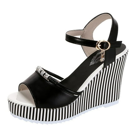 LIANGP Women s Sandals Fashion Womens Casual Shoes Breathable Wedges Thick Soled Outdoor Leisure Sandals Women s Shoes Black Size 8
LIANGP Women s Sandals Fashion Womens Casual Shoes Breathable Wedges Thick Soled Outdoor Leisure Sandals Women s Shoes Black Size 8