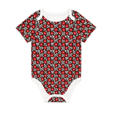 Coaee Red Floral for Soft Cotton Baby Short-Sleeve Bodysuit Baby Girls Boys Bodysuit Romper
Coaee Red Floral for Soft Cotton Baby Short-Sleeve Bodysuit Baby Girls Boys Bodysuit Romper