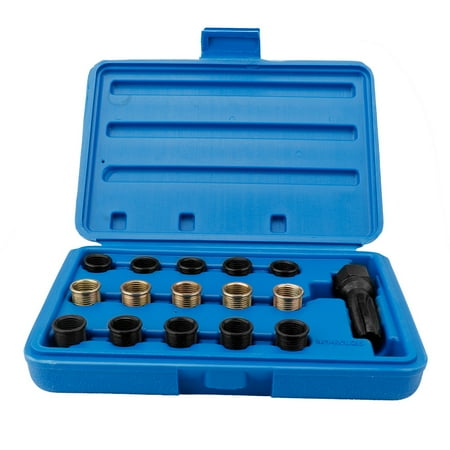 Hilitand 16Pcs Spark Plug Tap Thread Repair Tools Rethreading Kit Spark Plug Thread Kit
Hilitand 16Pcs Spark Plug Tap Thread Repair Tools Rethreading Kit Spark Plug Thread Kit