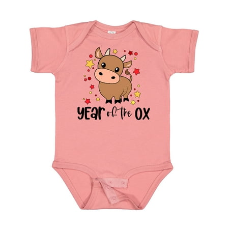 Inktastic 2021 Year of the Ox Cute Gift Baby Boy or Baby Girl Bodysuit
